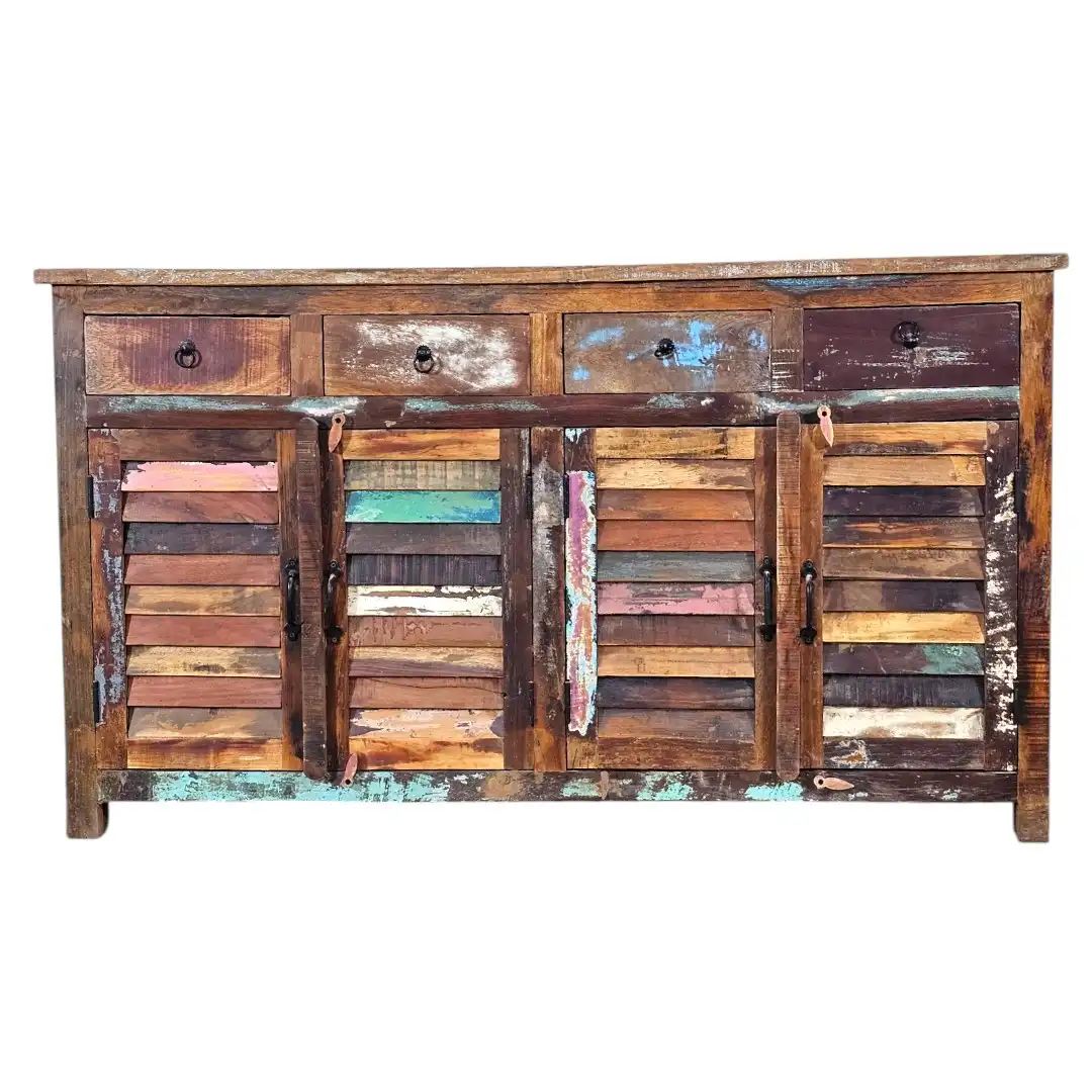 The Coastal Haveli Reclaimed Shutter Sideboard