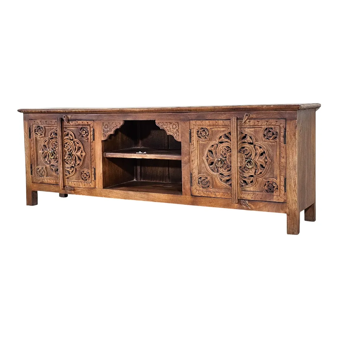 Wandering Petal Carved Media Buffet