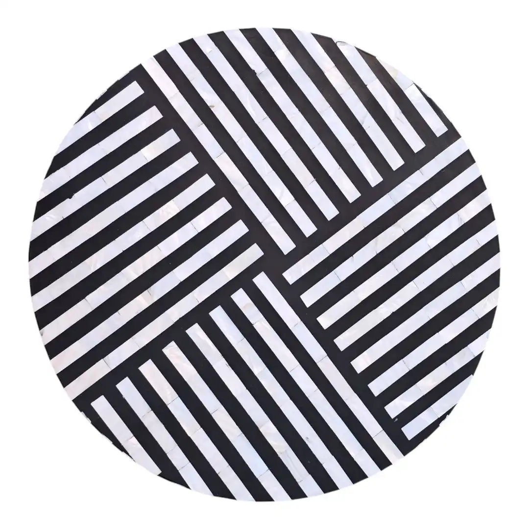The Gisaka Op-Art Meridian Side Table